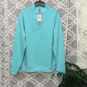 NWT PETER MILLAR PERTH PERFORMANCE QUARTER ZIP SWEATER SWEATSHIRT GOLF SIZE M